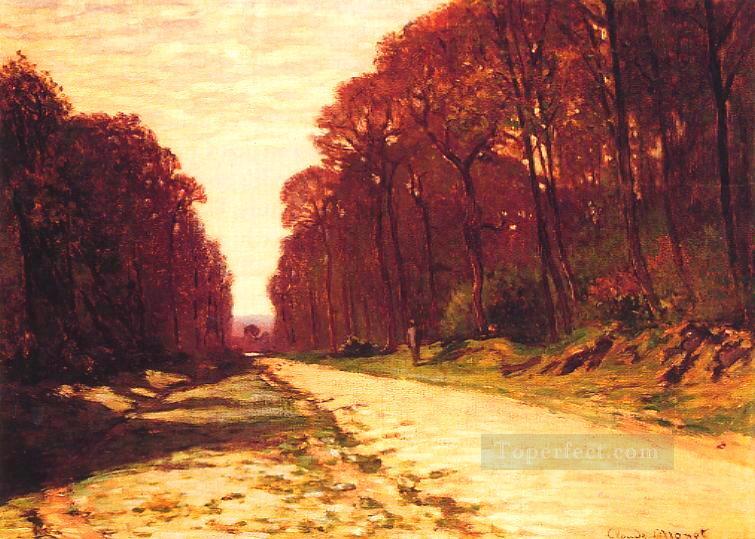 Camino en un bosque Claude Monet Pintura al óleo